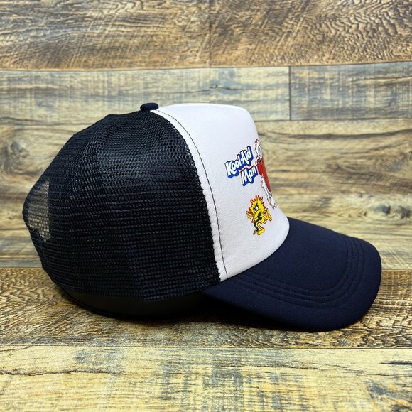 Kool Aid Man Unisex Trucker Hat Navy Snapback Oh Yeah Retro Drink Baseball Cap - Picture 4 of 5